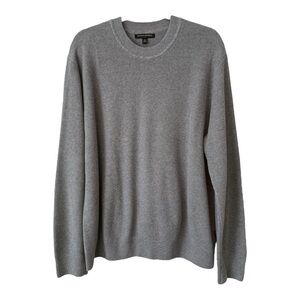 Banana Republic Grey Crewneck Waffle Knit Sweater - Size XL